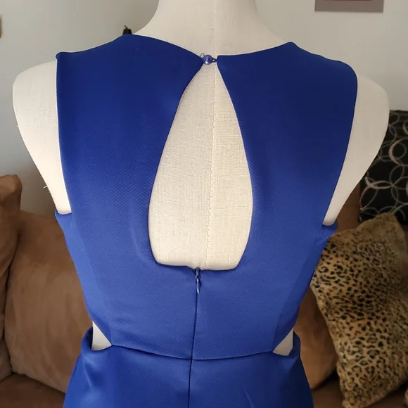The á Cut Out Bodycon Cobalt Blue Short Dress Size S - Picture 4 of 7